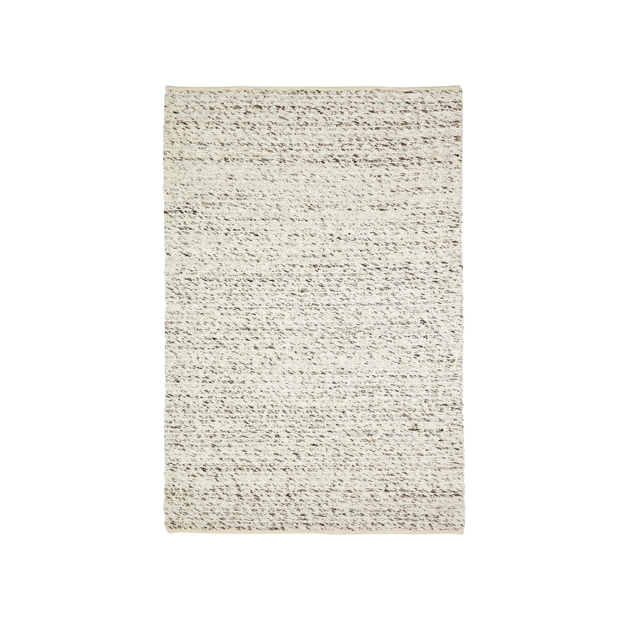 Manilva rug in wool and brown cotton, 200 x 300 cm