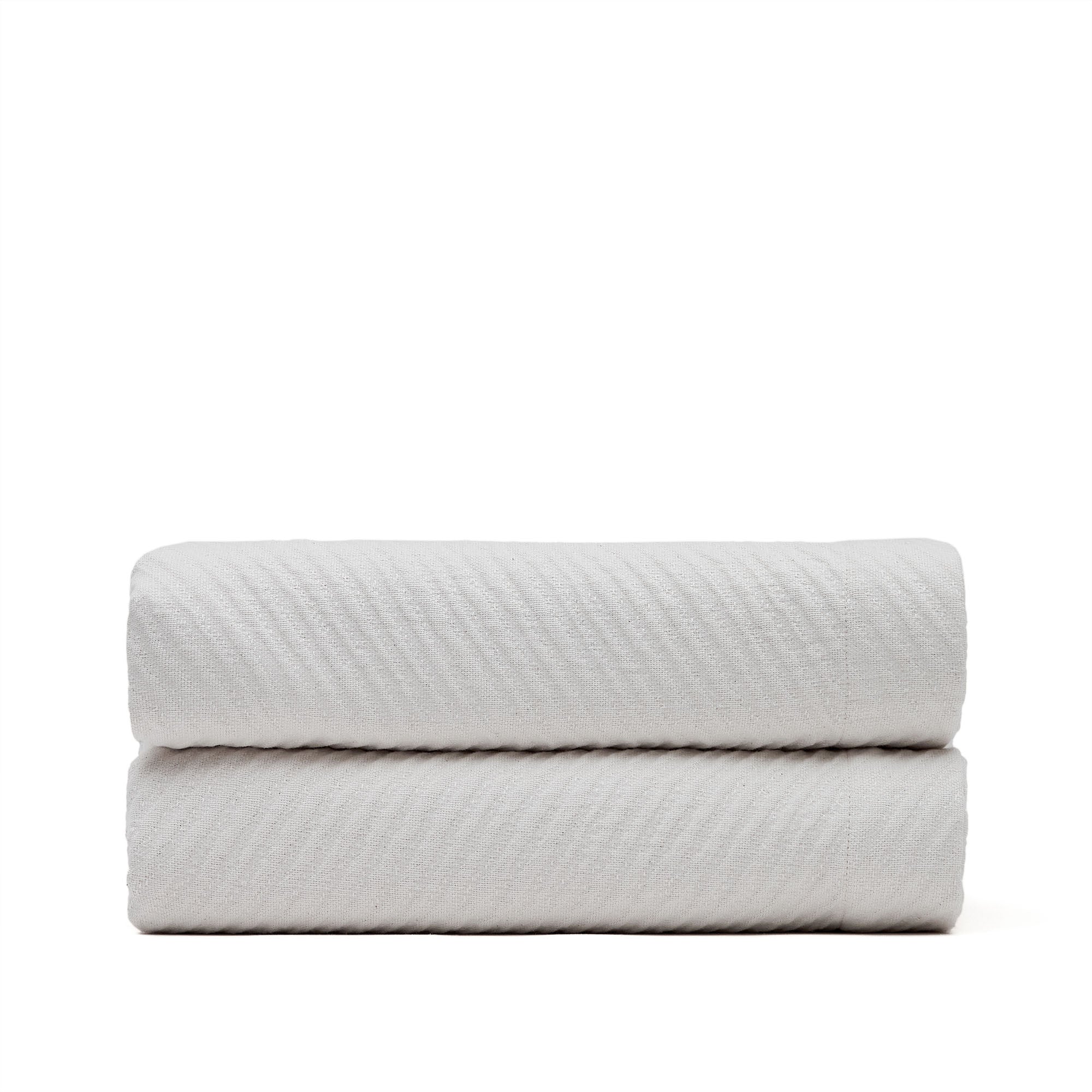 Berga quilt in white cotton for 160/180 cm beds