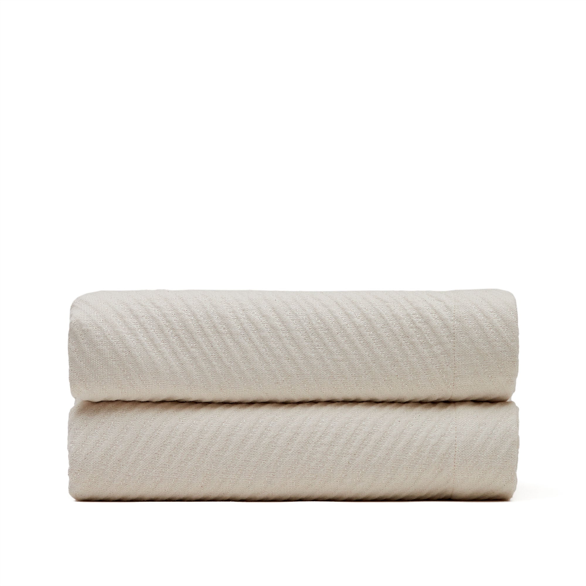 Berga quilt in beige cotton for 180/200 cm bed