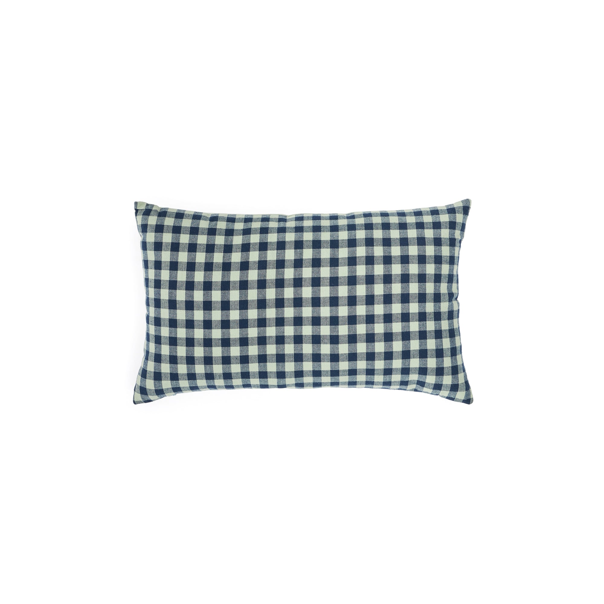 Yanil cushion cover 100% cotton green and blue squares 30 x 50 cm