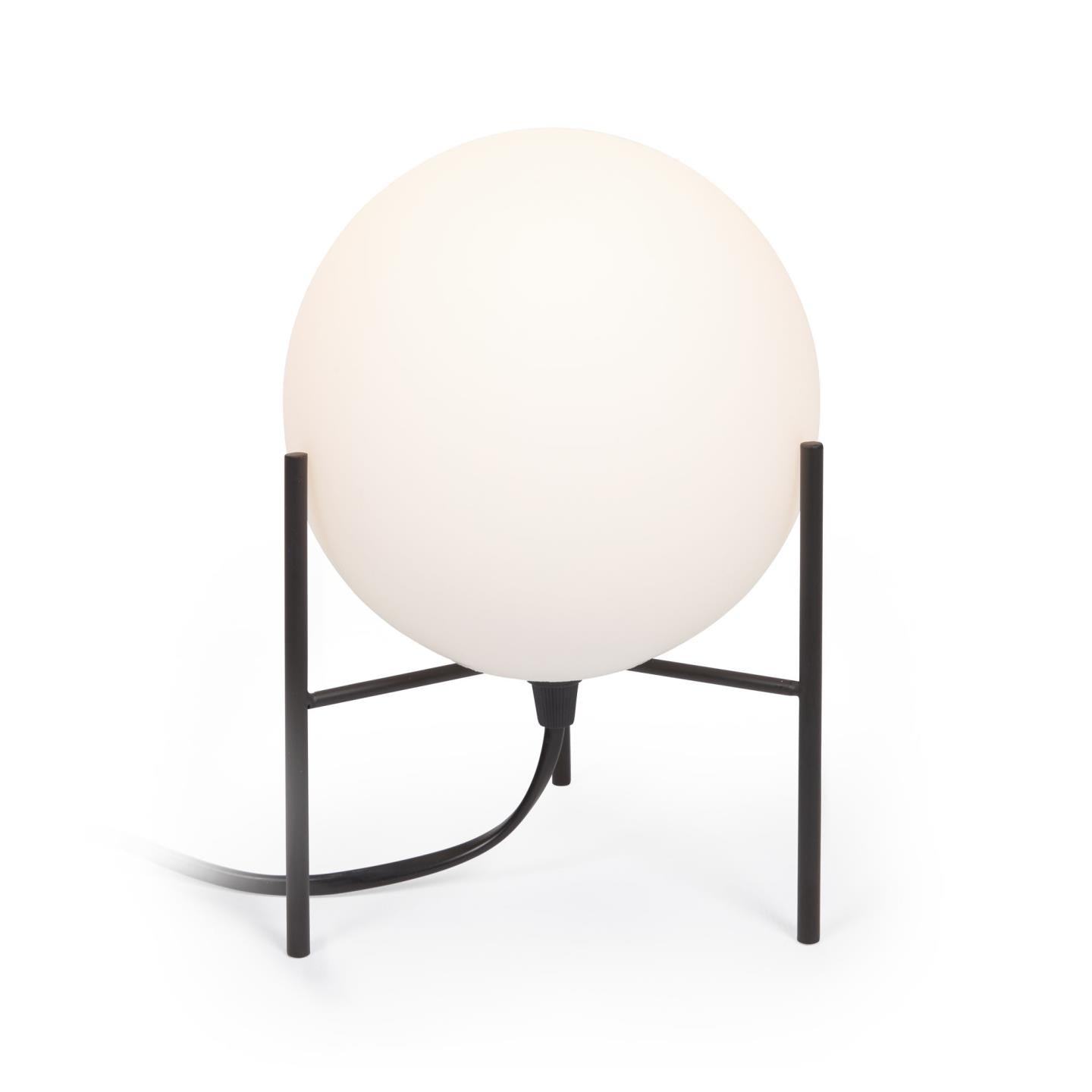 Seina table lamp in steel with black finish