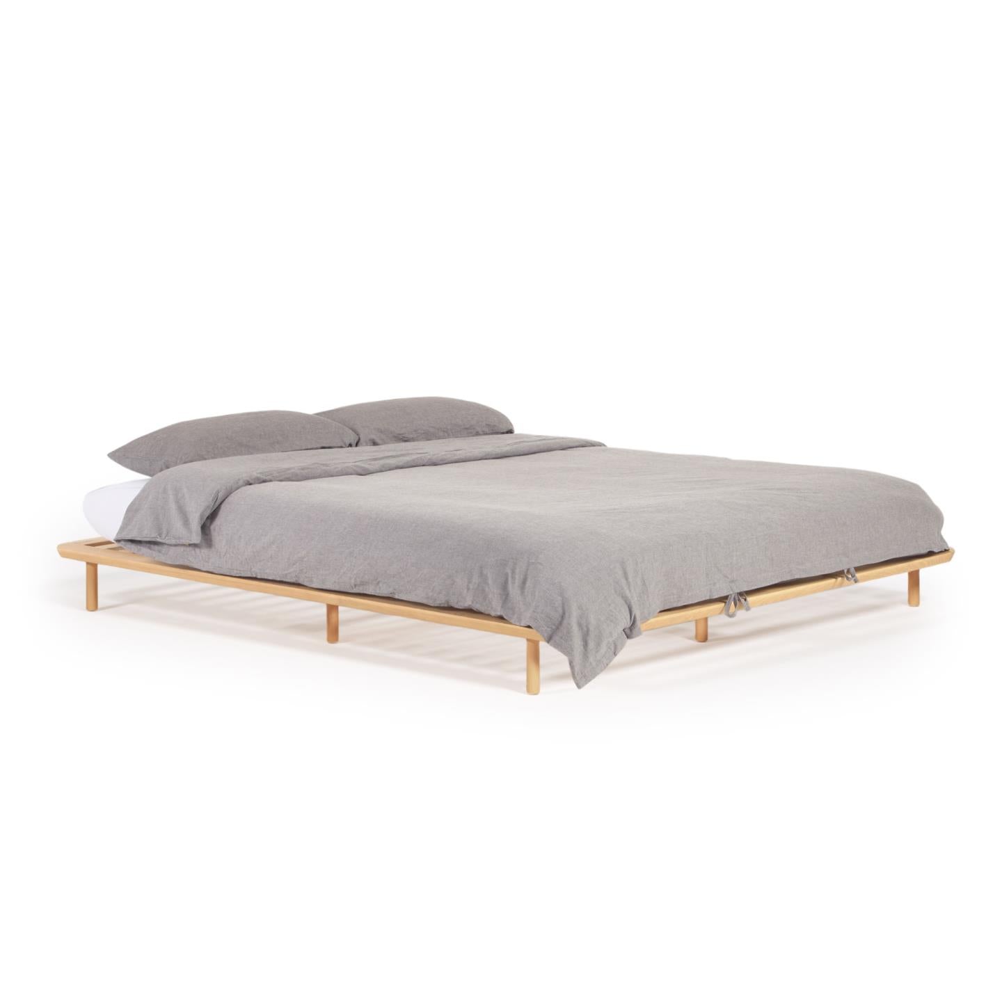 Anielle bed made from solid ash wood for a 160 x 200 cm mattress