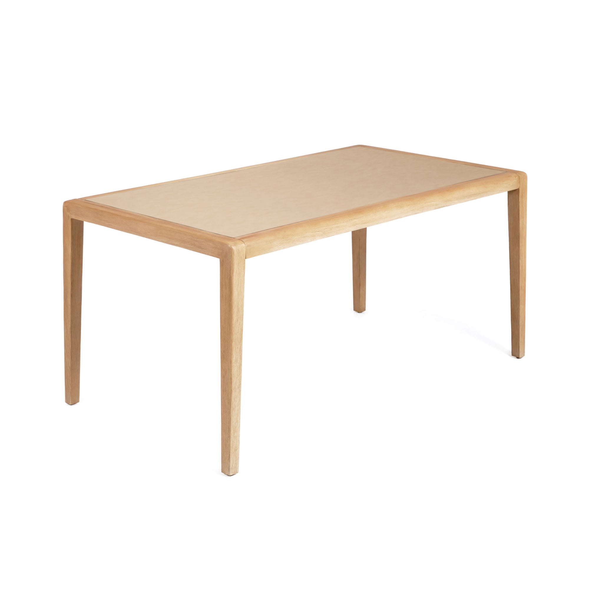 Better table in polycement and solid acacia wood 160 x 90 cm FSC 100%