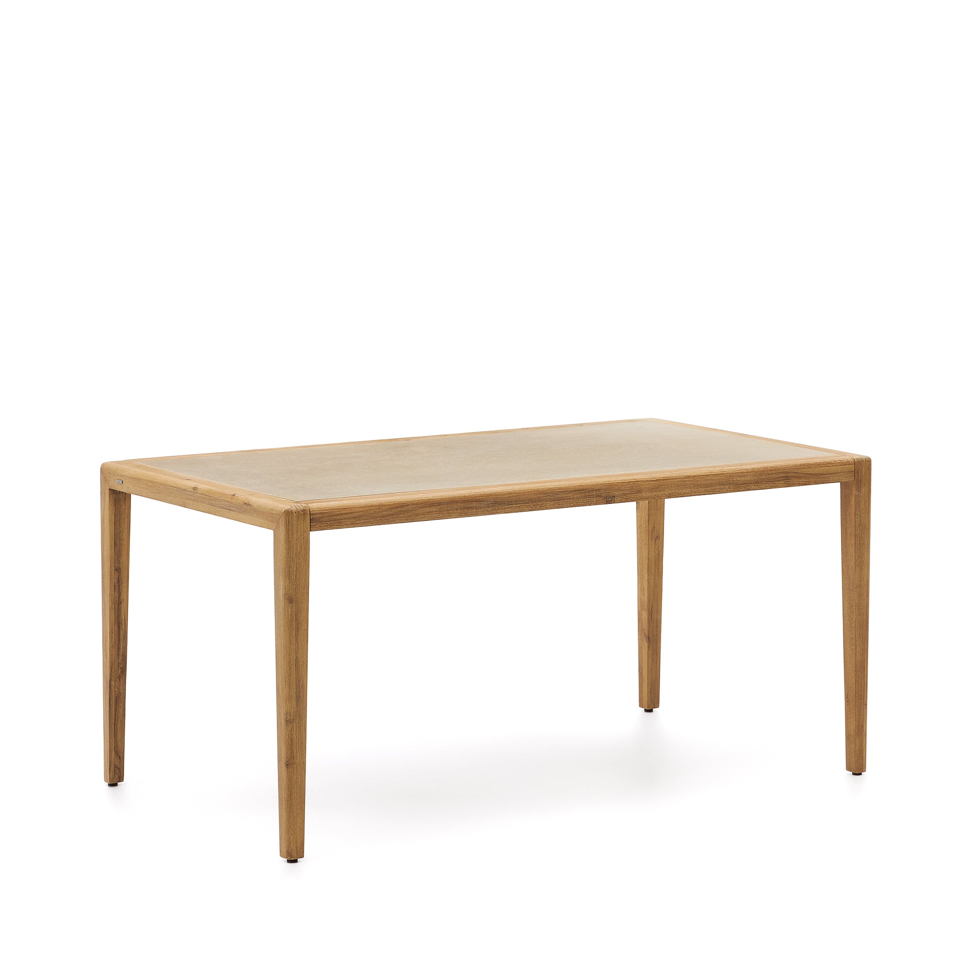 Better table in polycement and solid acacia wood 200 x 90 cm FSC 100%