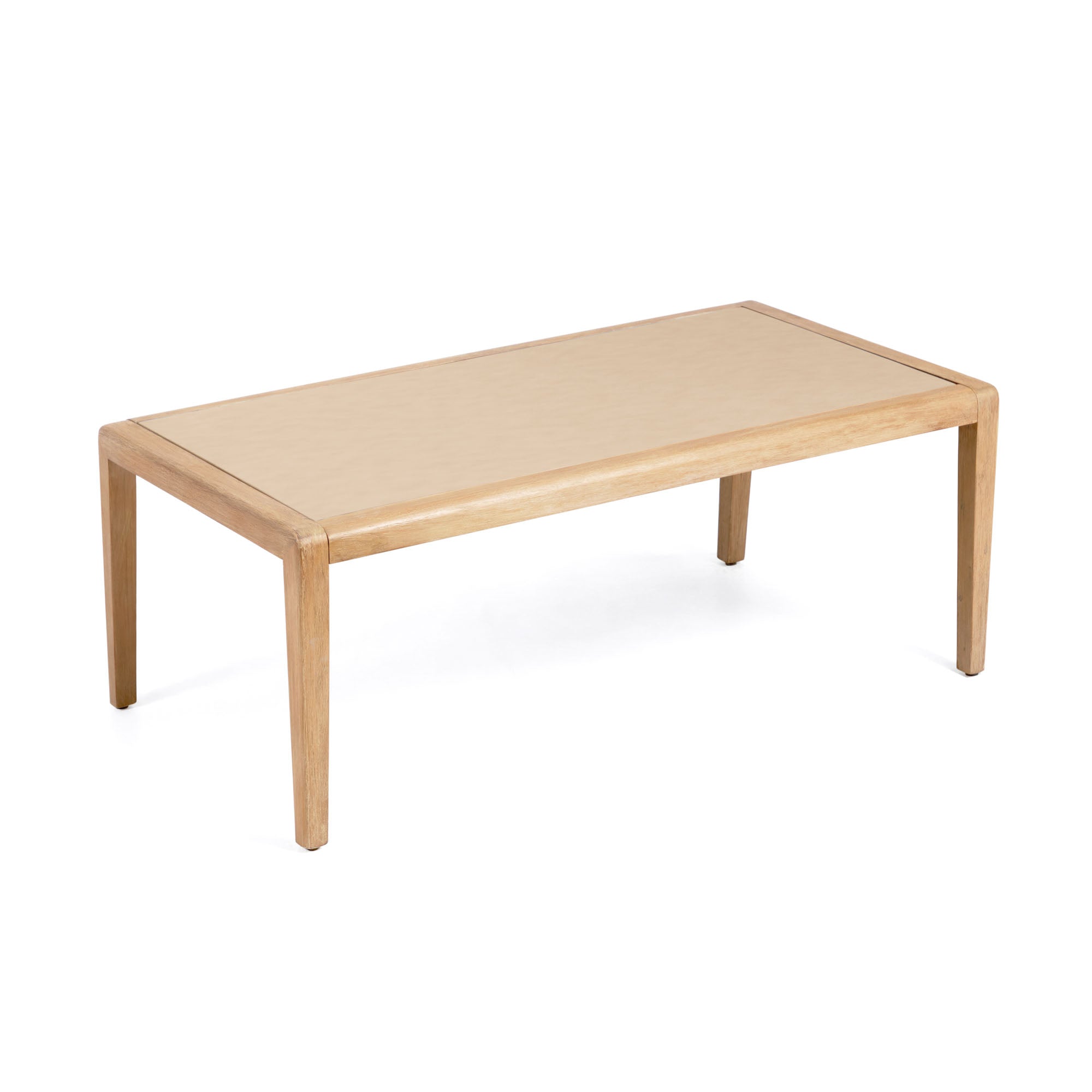 Better coffee table in polycement and solid acacia wood 120 x 70 cm FSC 100%