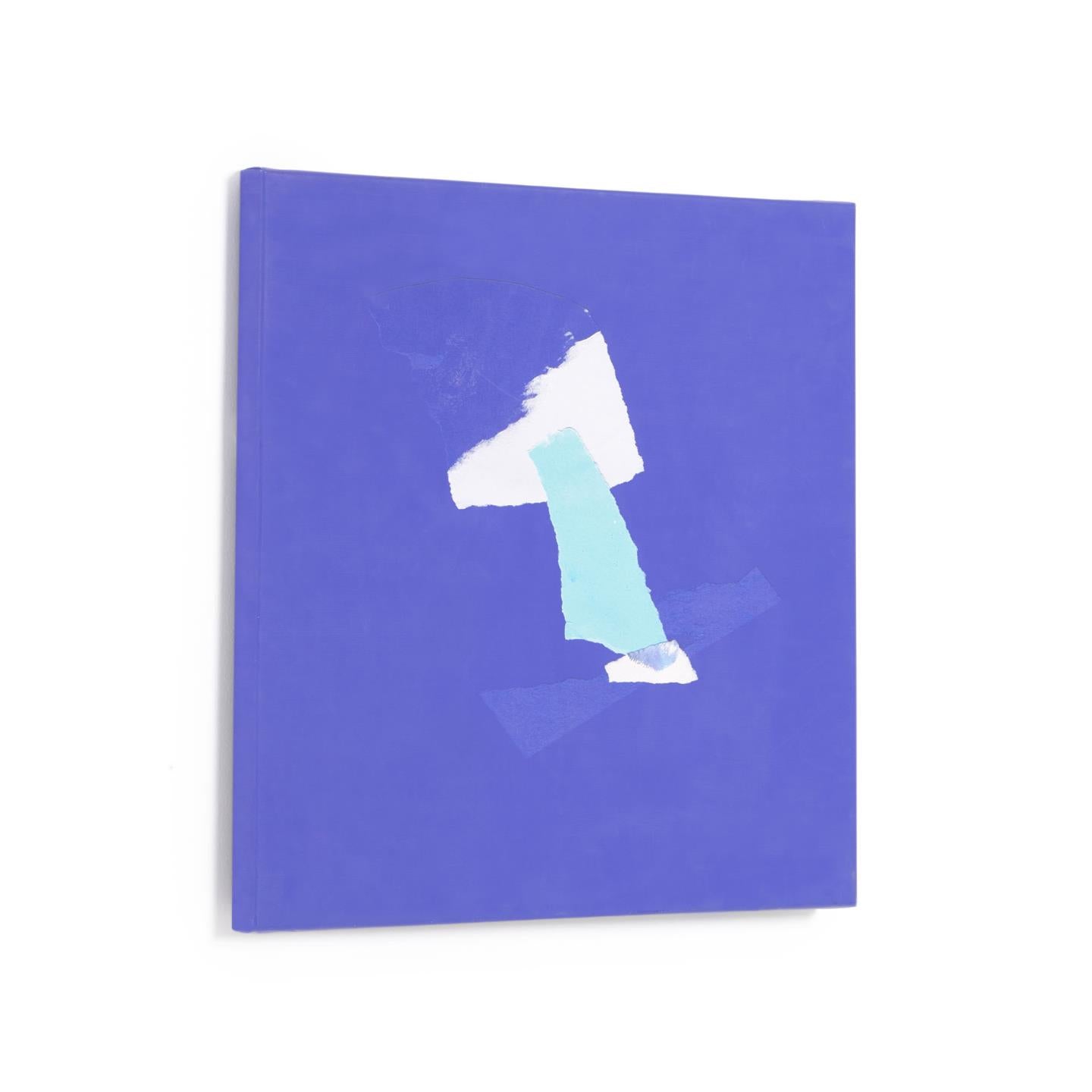 Zoeli kék absztrakt vászon 50 x 50 cm