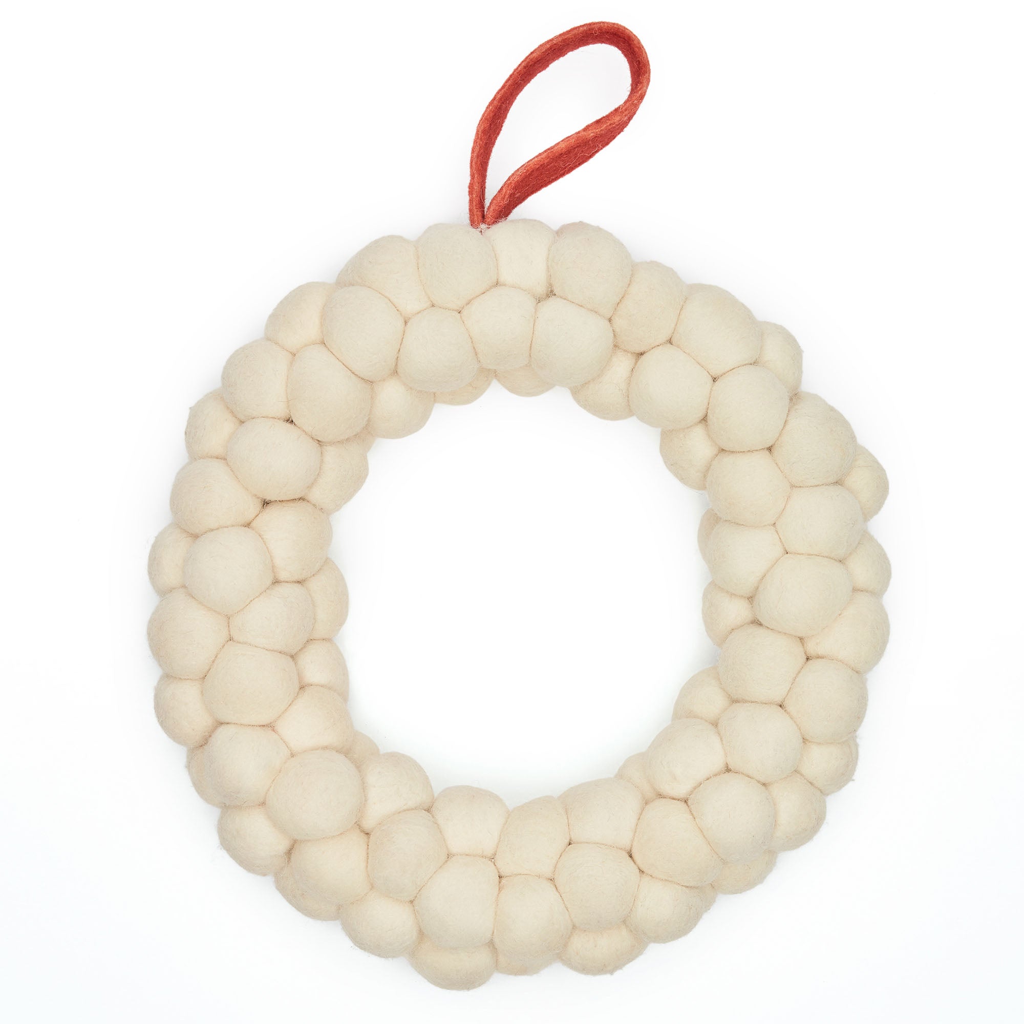 Domitille hanging ornament in white felt