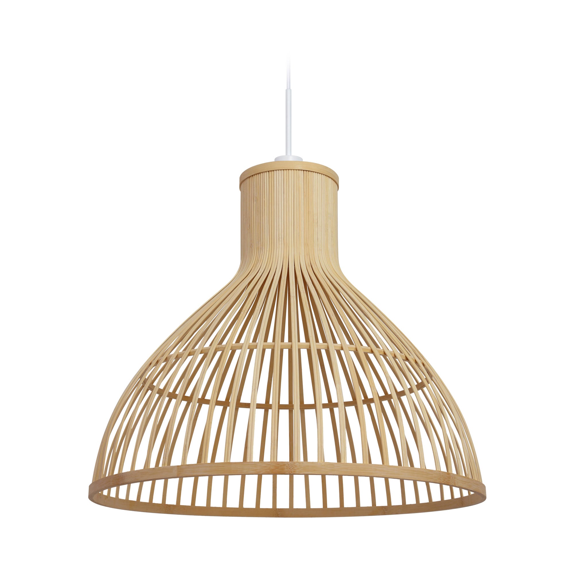 Nathaya bambusz mennyezeti lámpaernyő, természetes kivitelben, Ø 60 cm
